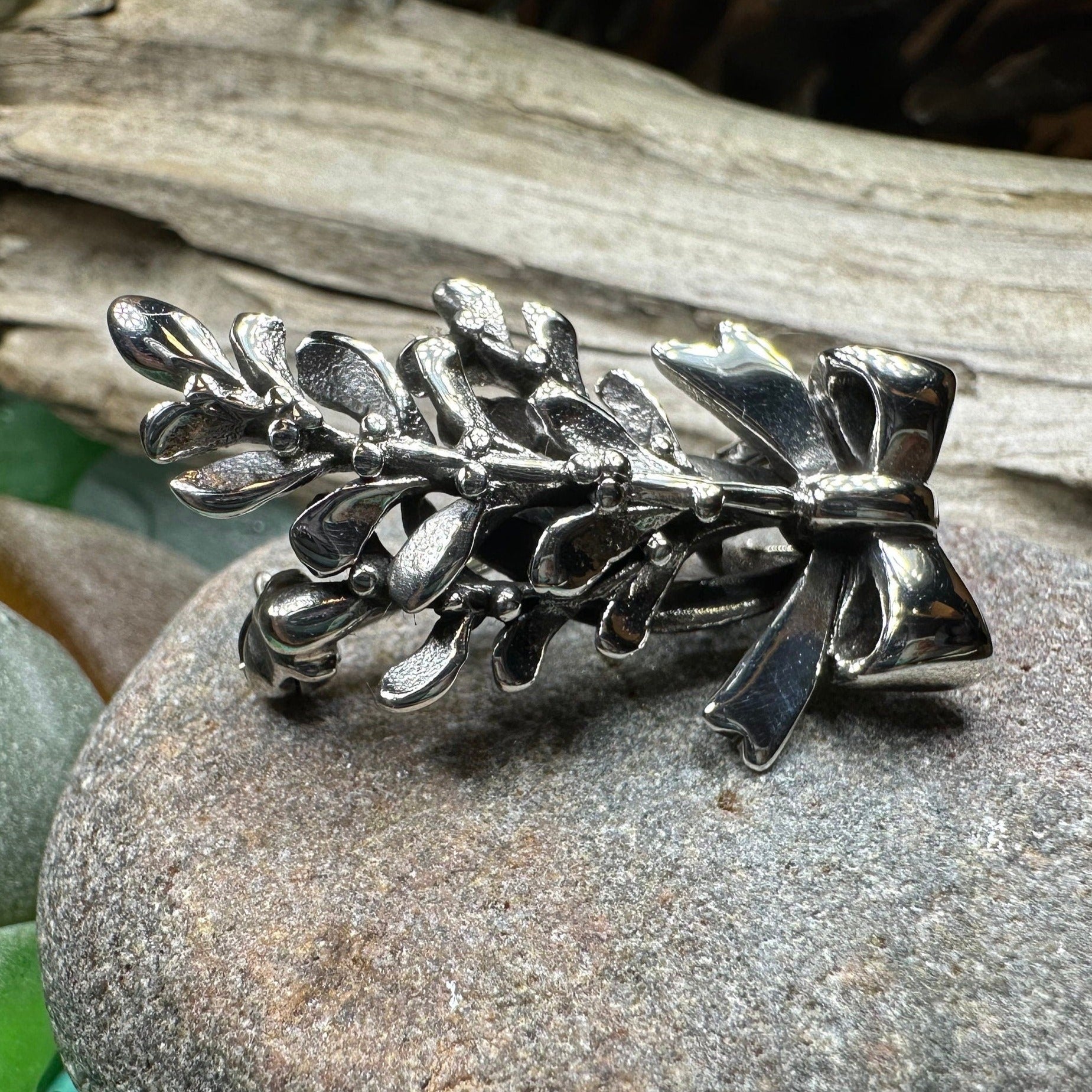 Ancient Celtic Mistletoe Brooch & Pendant