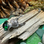 Thistle Crystal Kilt Pin