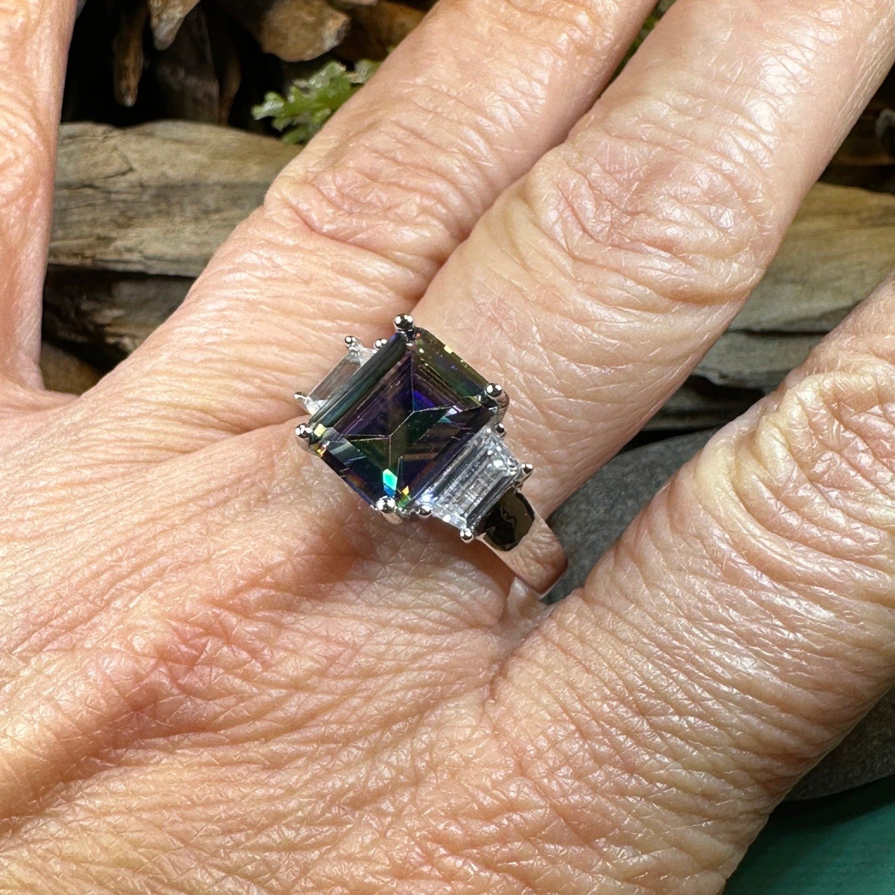 Lysander Mystic Topaz Ring