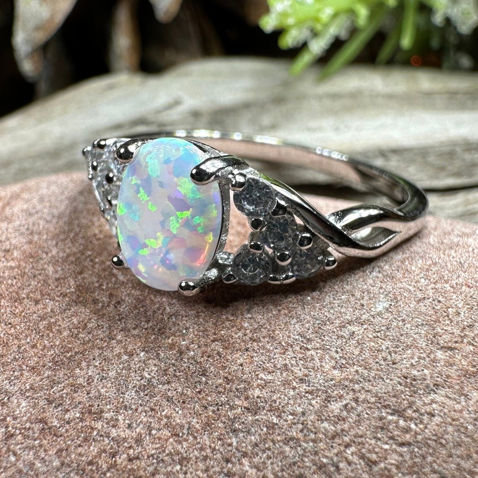 Cressida Opal Celtic Ring