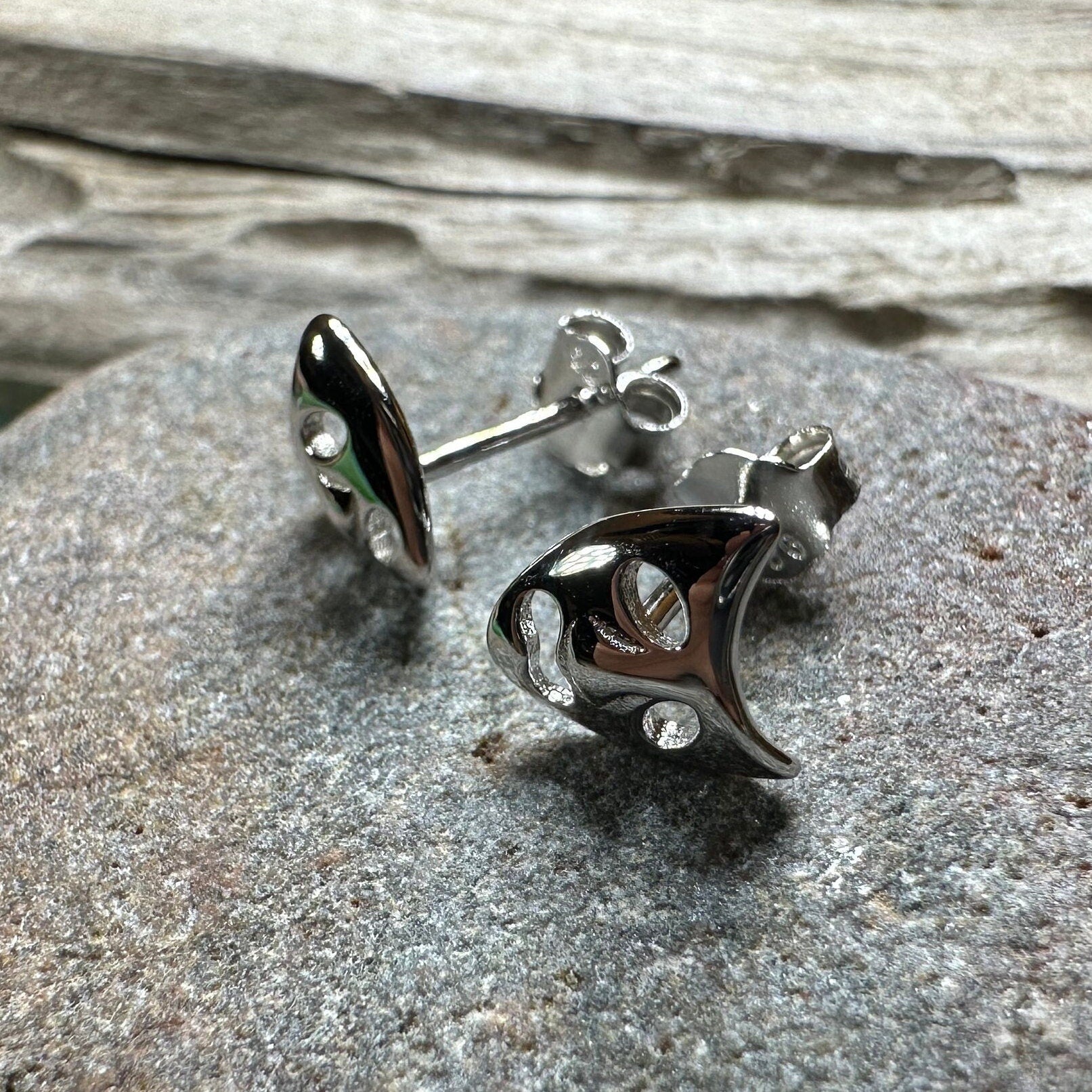 Theater Mask Stud Earrings