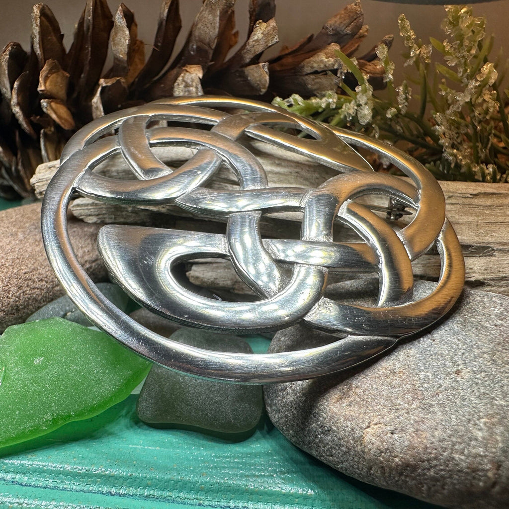 Pewter Lugh's Knot Celtic Brooch