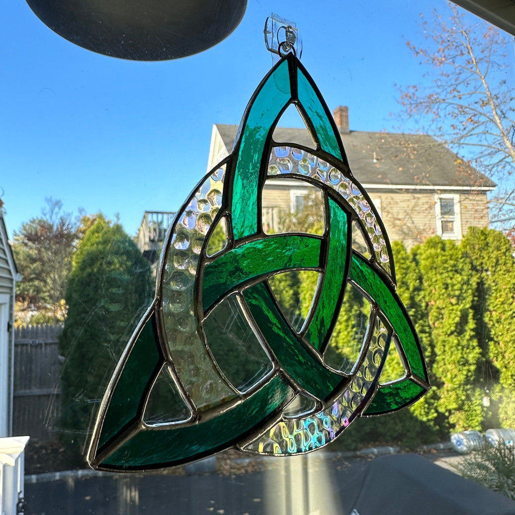 Trinity Knot Stained Glass Suncatcher