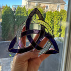 Trinity Knot Stained Glass Suncatcher