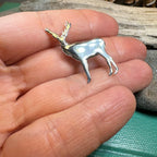 Silver Highland Stag Brooch