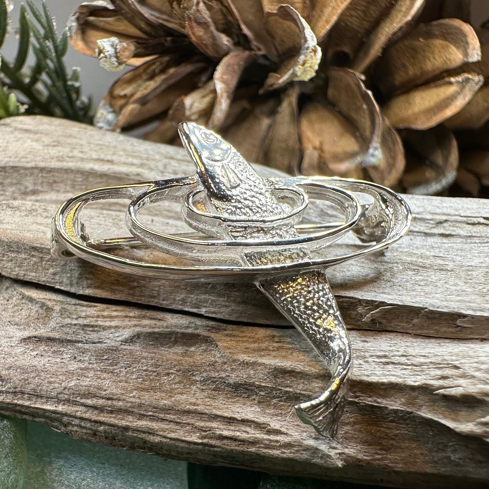 Artisan Salmon of Knowledge Brooch