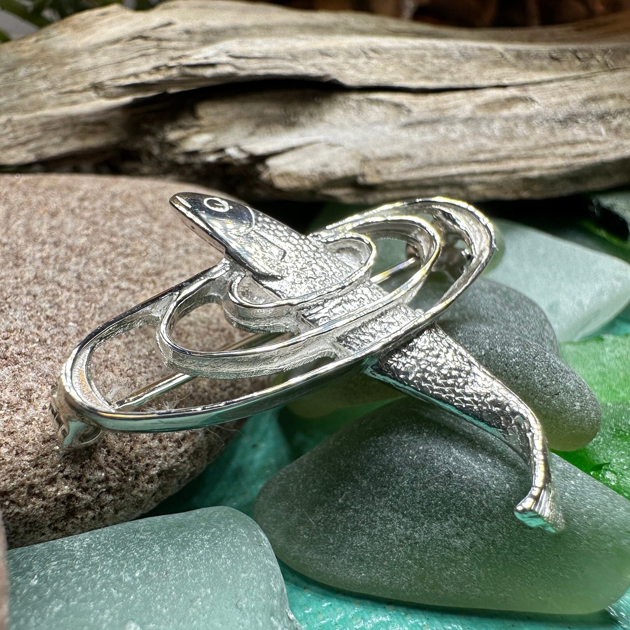 Artisan Salmon of Knowledge Brooch