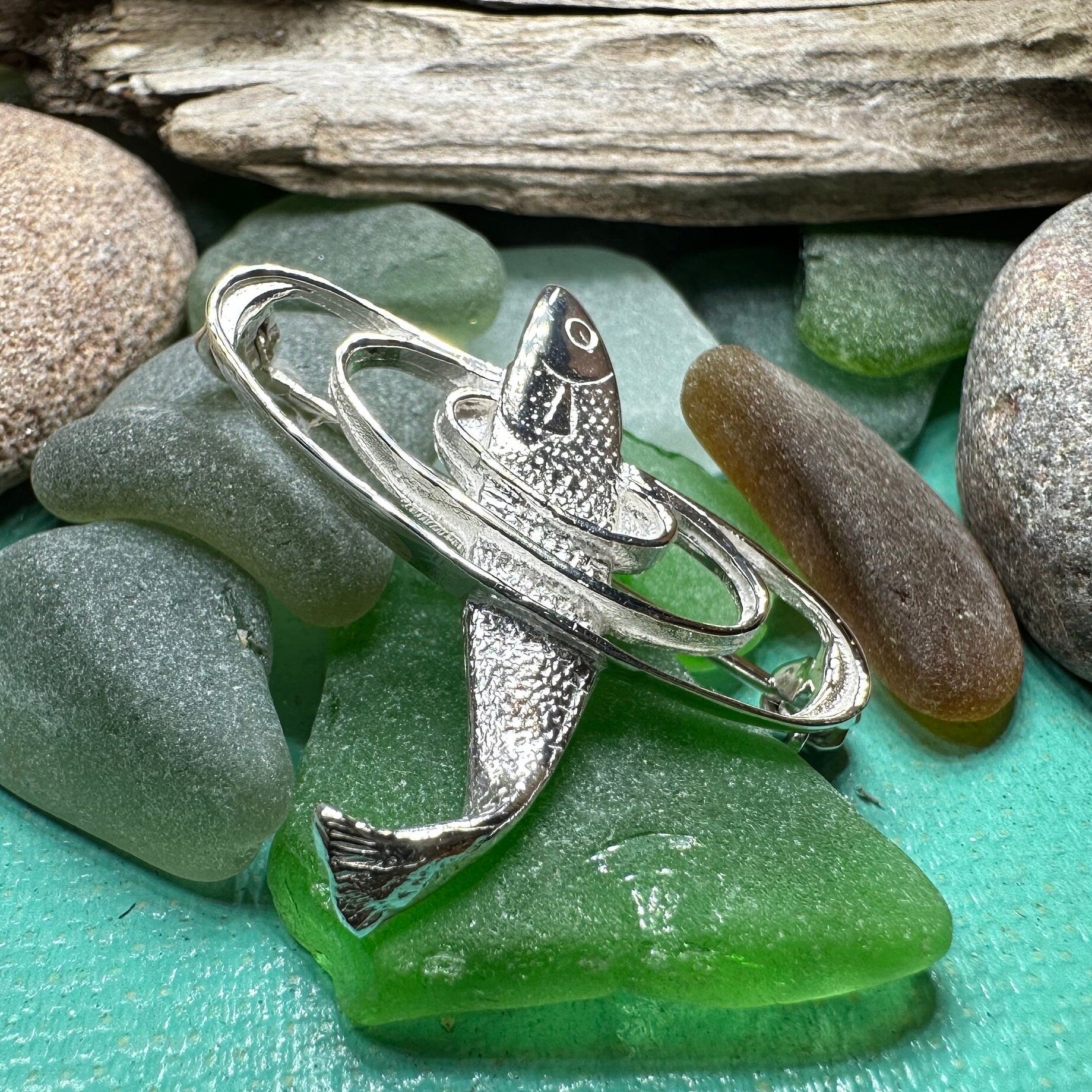 Artisan Salmon of Knowledge Brooch