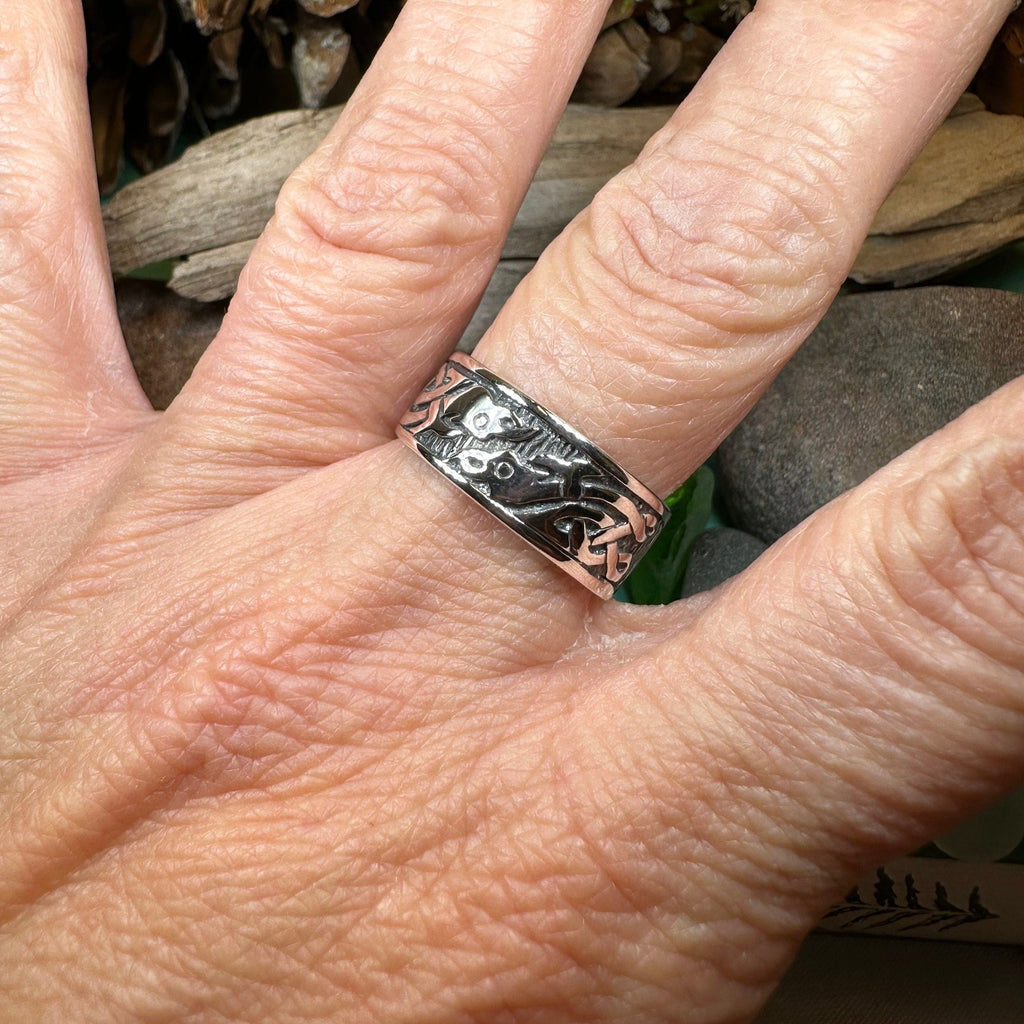 Terrwyn Celtic Raven Ring