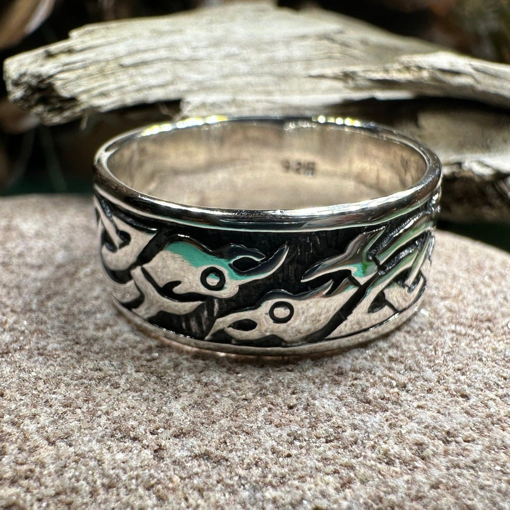 Terrwyn Celtic Raven Ring