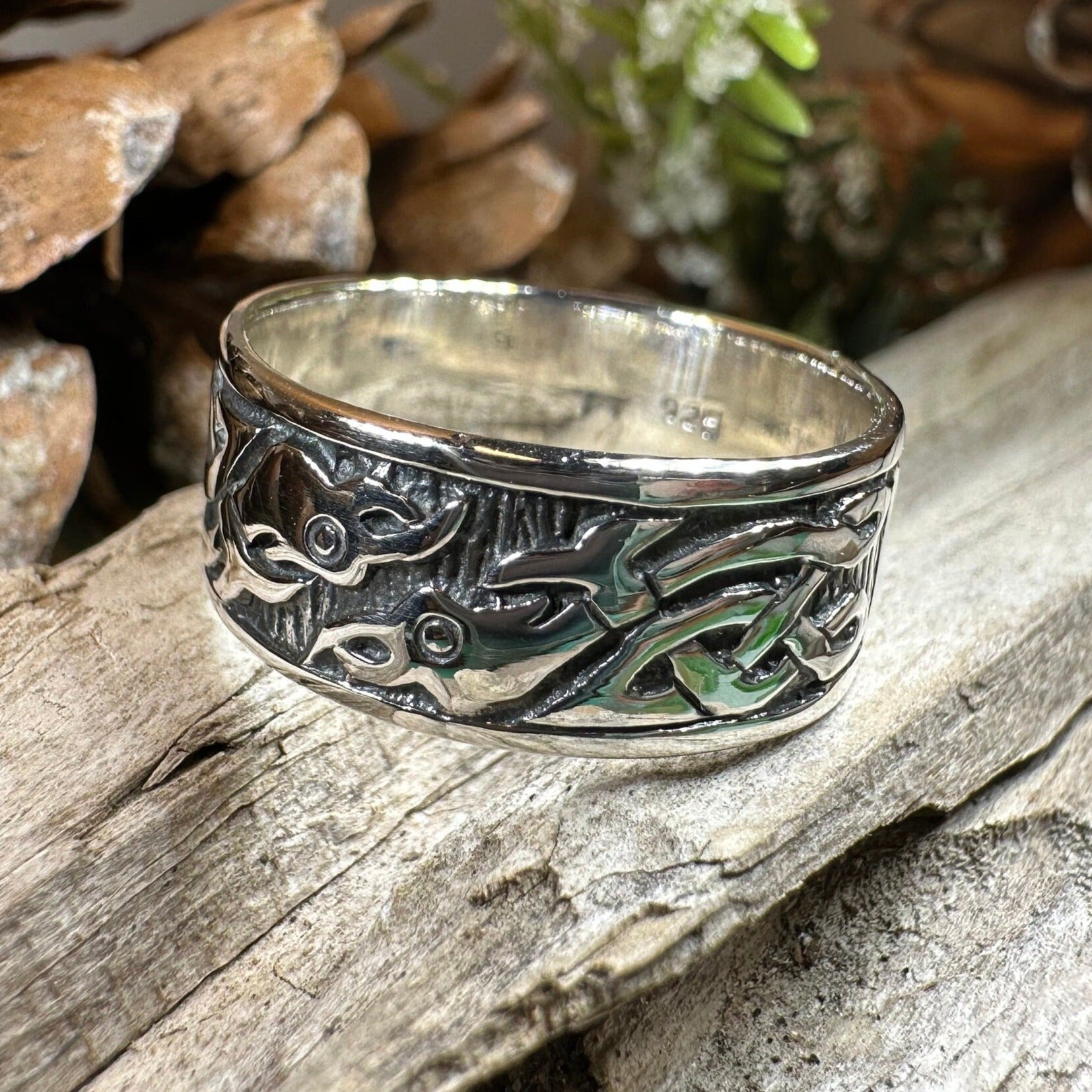Terrwyn Celtic Raven Ring