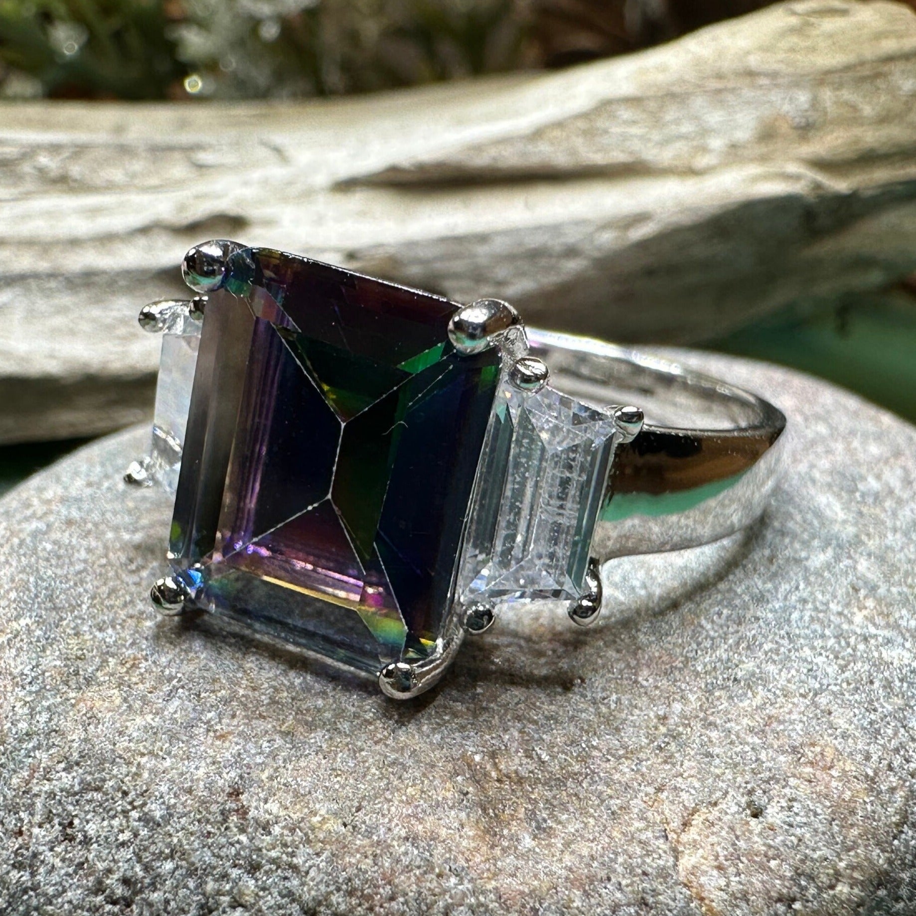 Lysander Mystic Topaz Ring