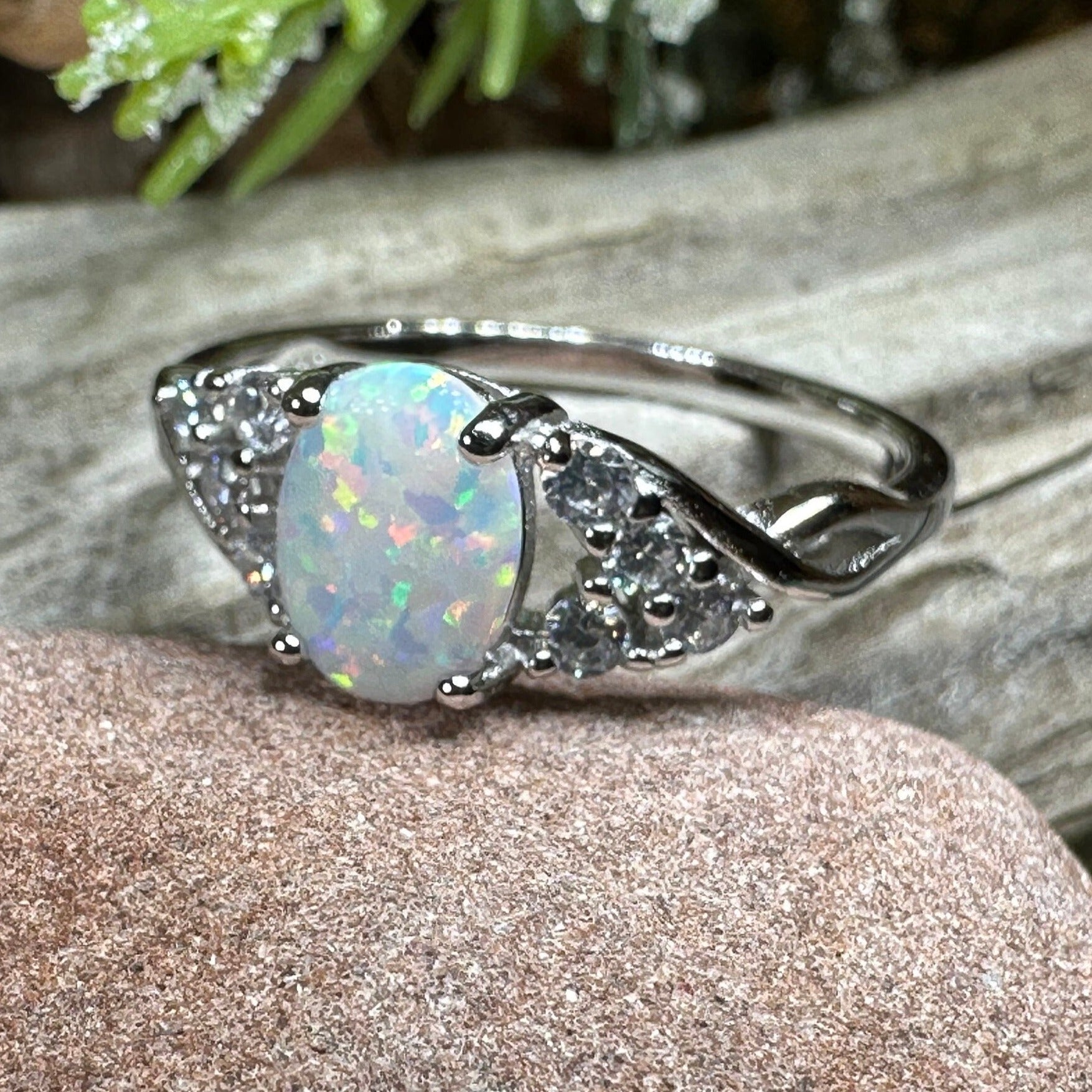 Cressida Opal Celtic Ring