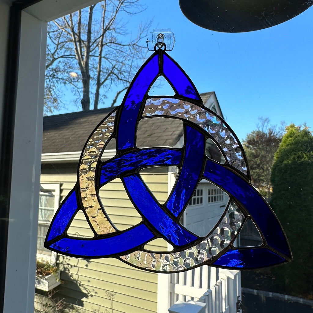 Trinity Knot Stained Glass Suncatcher