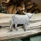 Realistic Highland Cow Brooch