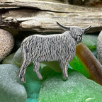 Realistic Highland Cow Brooch