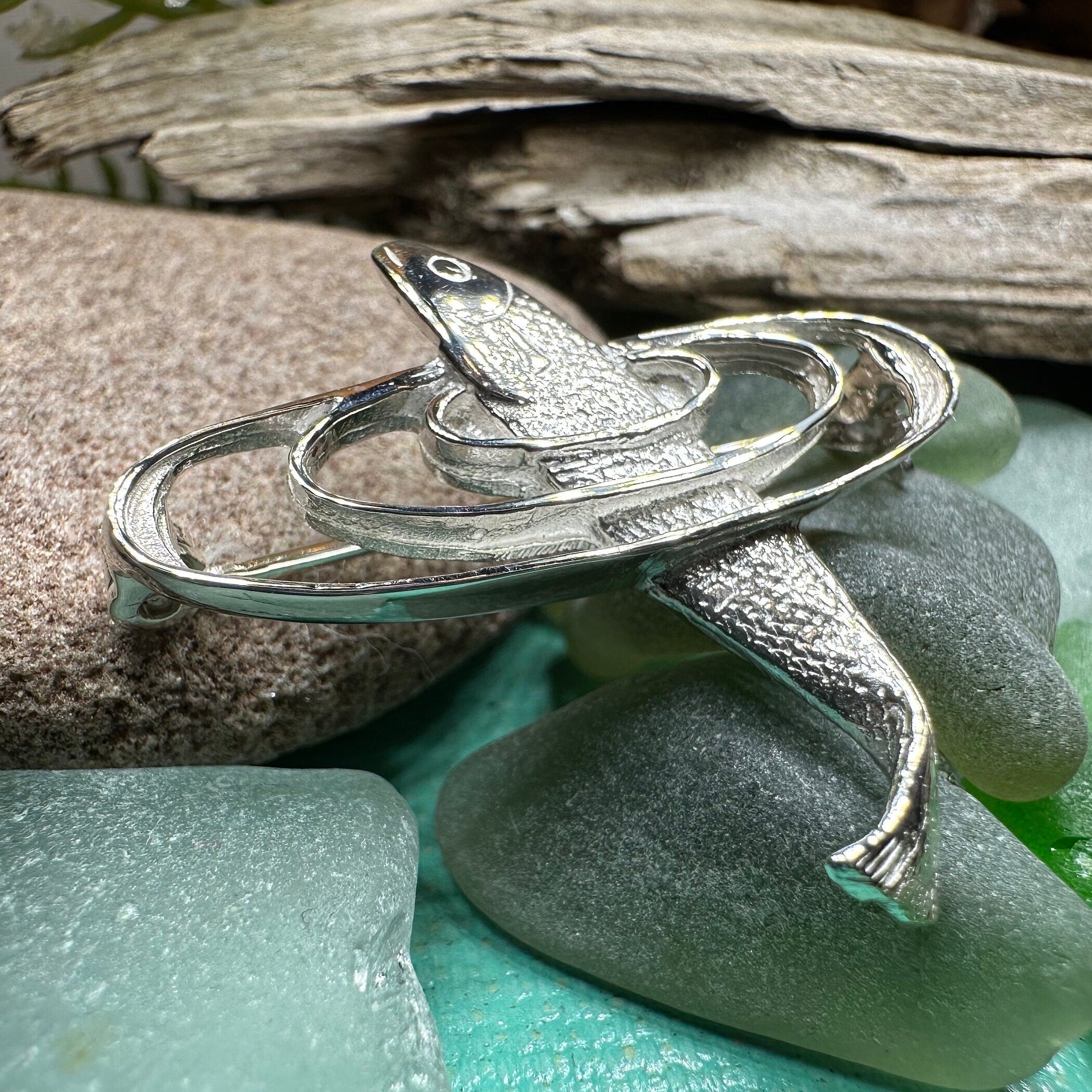 Artisan Salmon of Knowledge Brooch