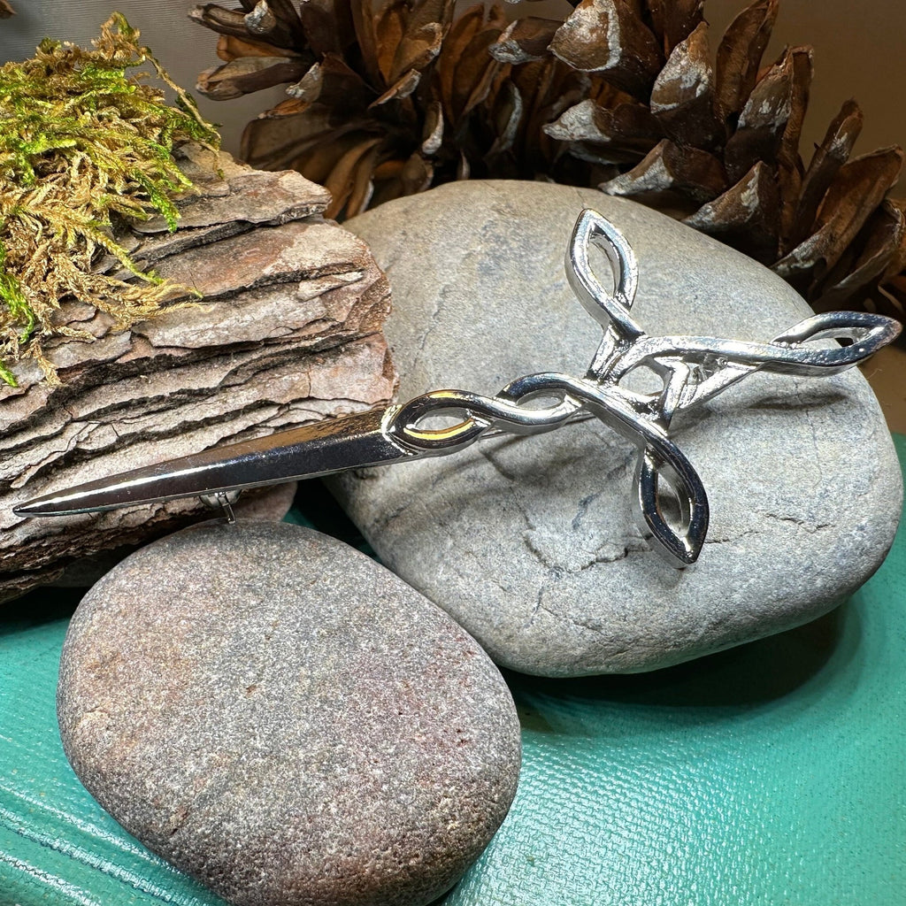 Celtic Honor Sword Kilt Pin