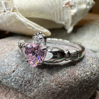Petal Pink Claddagh Ring