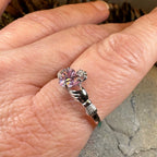 Petal Pink Claddagh Ring