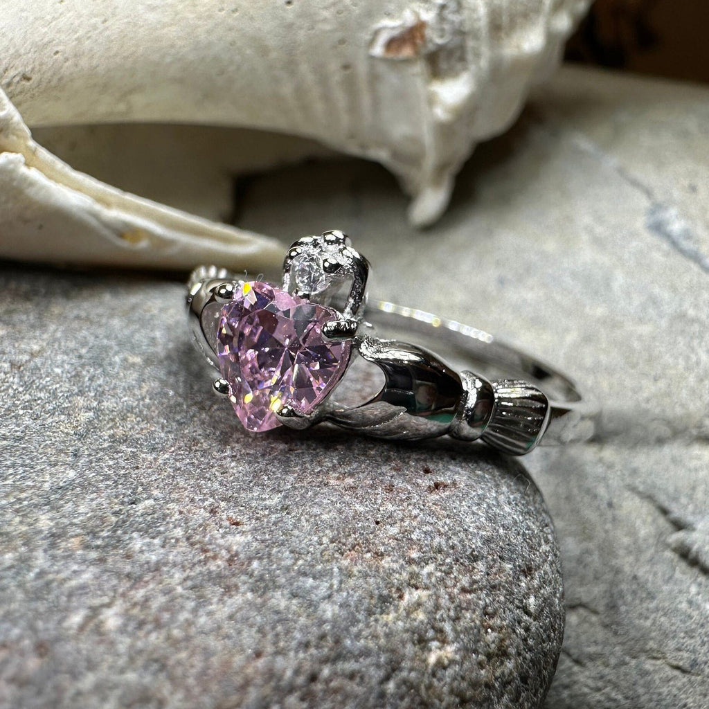 Petal Pink Claddagh Ring
