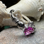 Blushing Rose Claddagh Ring