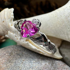 Blushing Rose Claddagh Ring