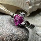 Blushing Rose Claddagh Ring