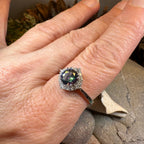 Honoria Mystic Topaz Engagement Ring