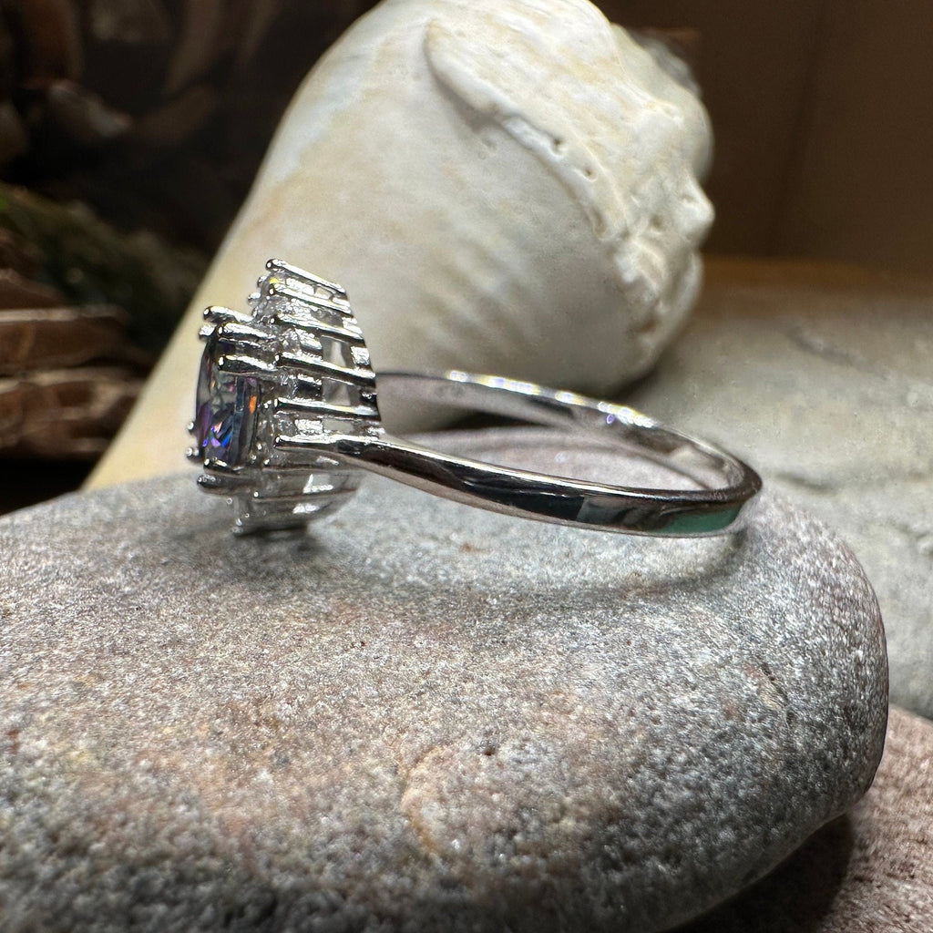 Honoria Mystic Topaz Engagement Ring