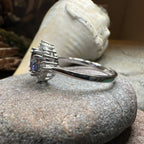 Honoria Mystic Topaz Engagement Ring