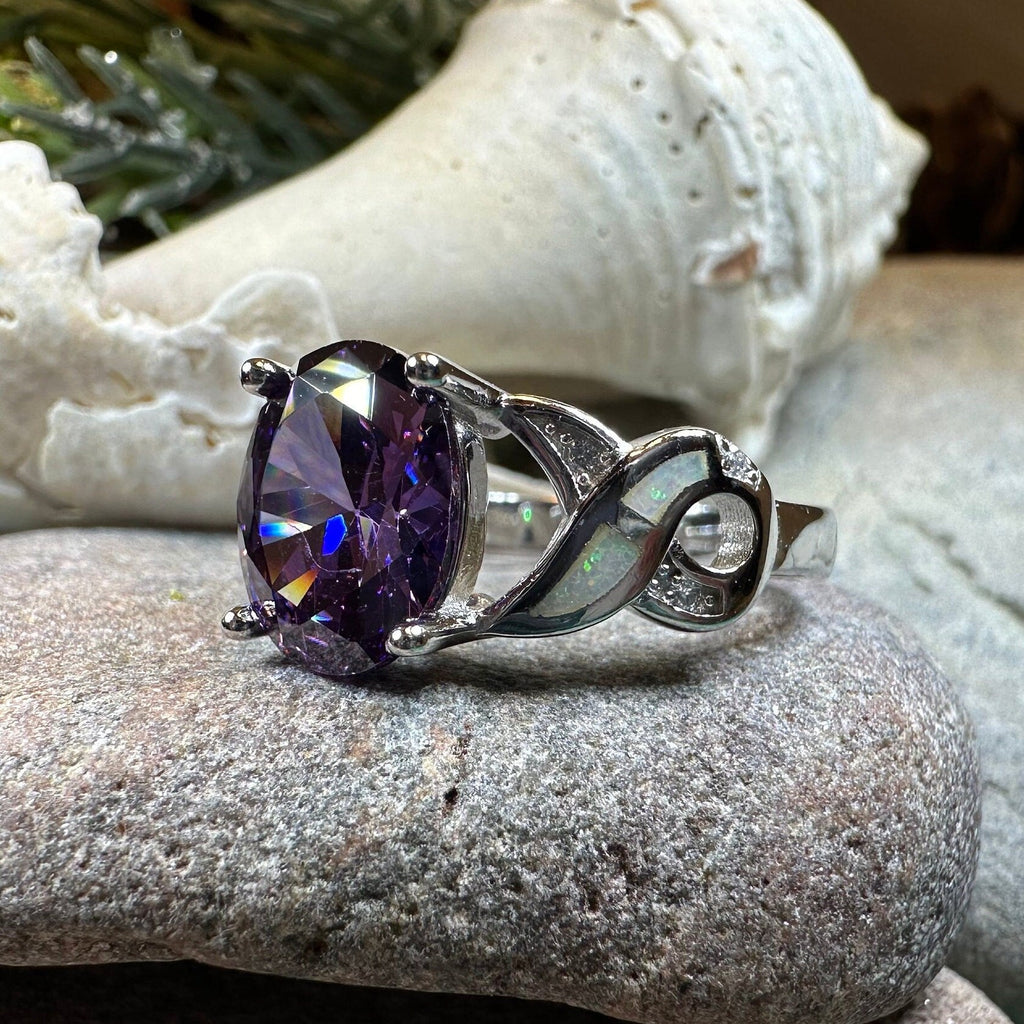 Boinne Opal Celtic Ring