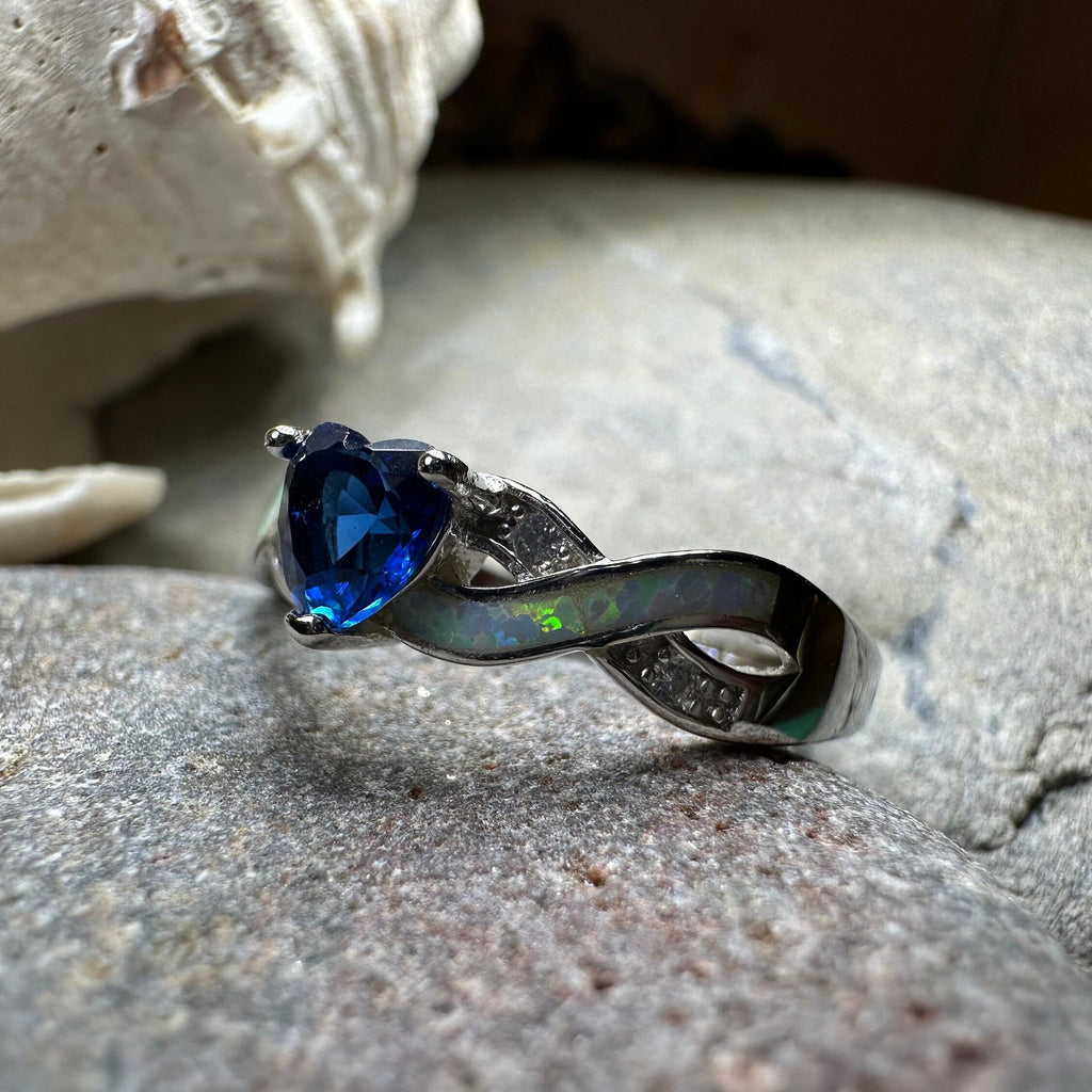 Geena Opal Celtic Ring