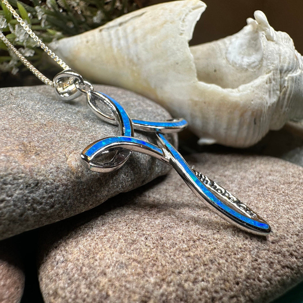 Faith Hope Love Celtic Cross Necklace