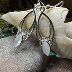 Lalvyna Trinity Knot Moonstone Earrings