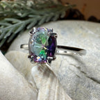 Highland Lass Mystic Topaz Solitaire Ring