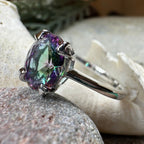 Highland Lass Mystic Topaz Solitaire Ring