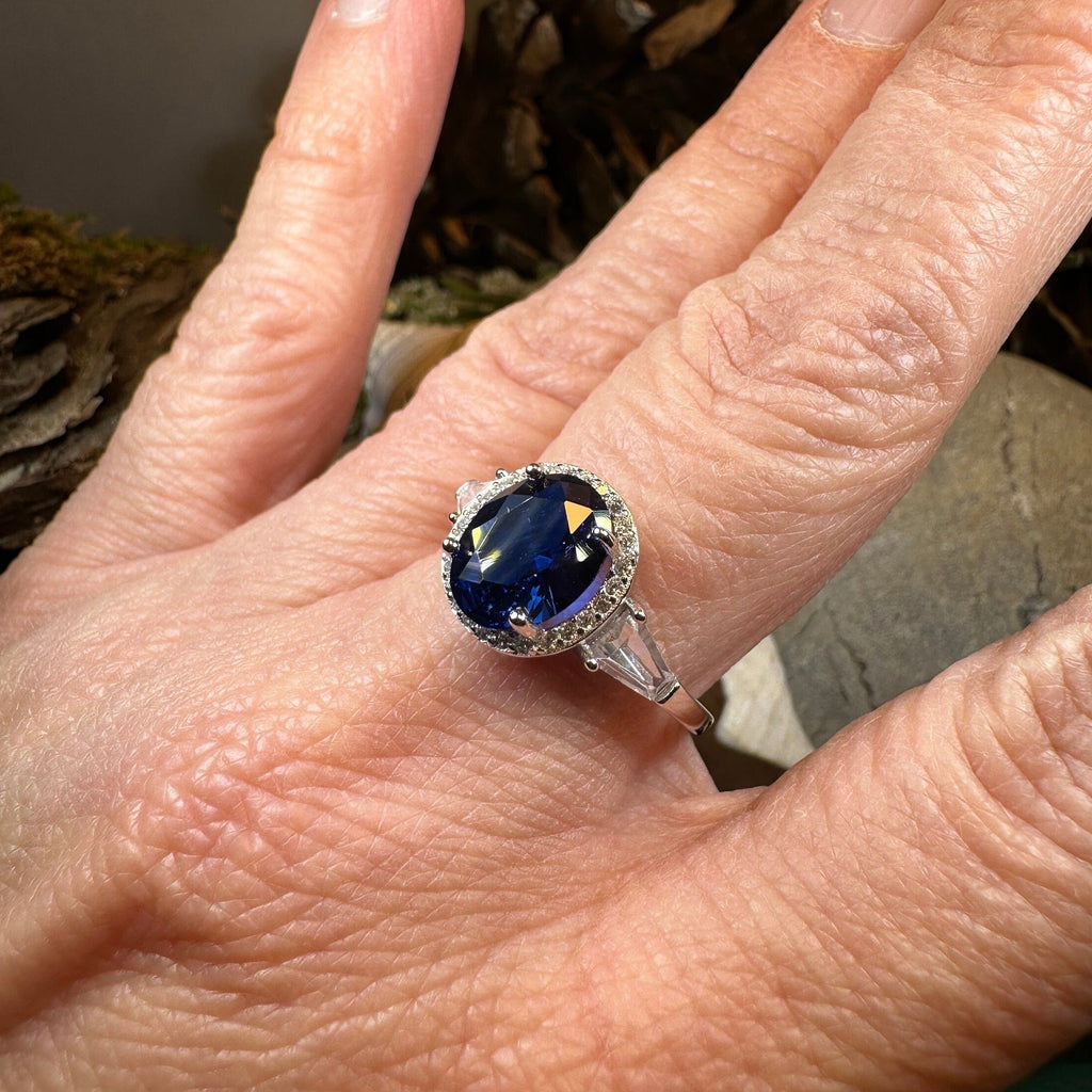 Elegant Sapphire Statement Ring