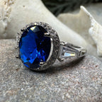 Elegant Sapphire Statement Ring