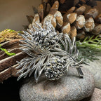 Celtic Winter Pine Cone Brooch