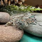 Celtic Winter Pine Cone Brooch