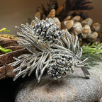 Celtic Winter Pine Cone Brooch