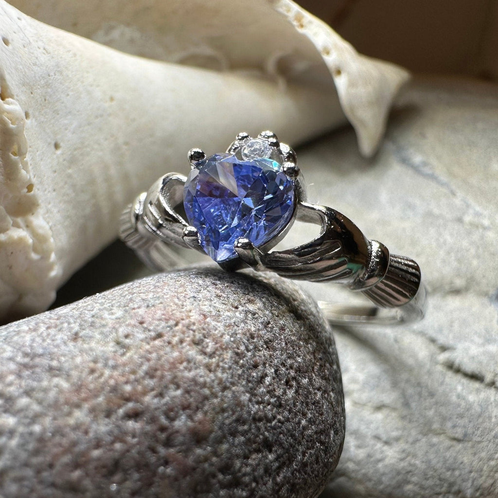 Lavender Claddagh Ring