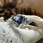 Mystic Topaz Heart Ring