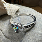 Mystic Topaz Heart Ring