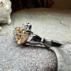 Champagne Toast Claddagh Ring