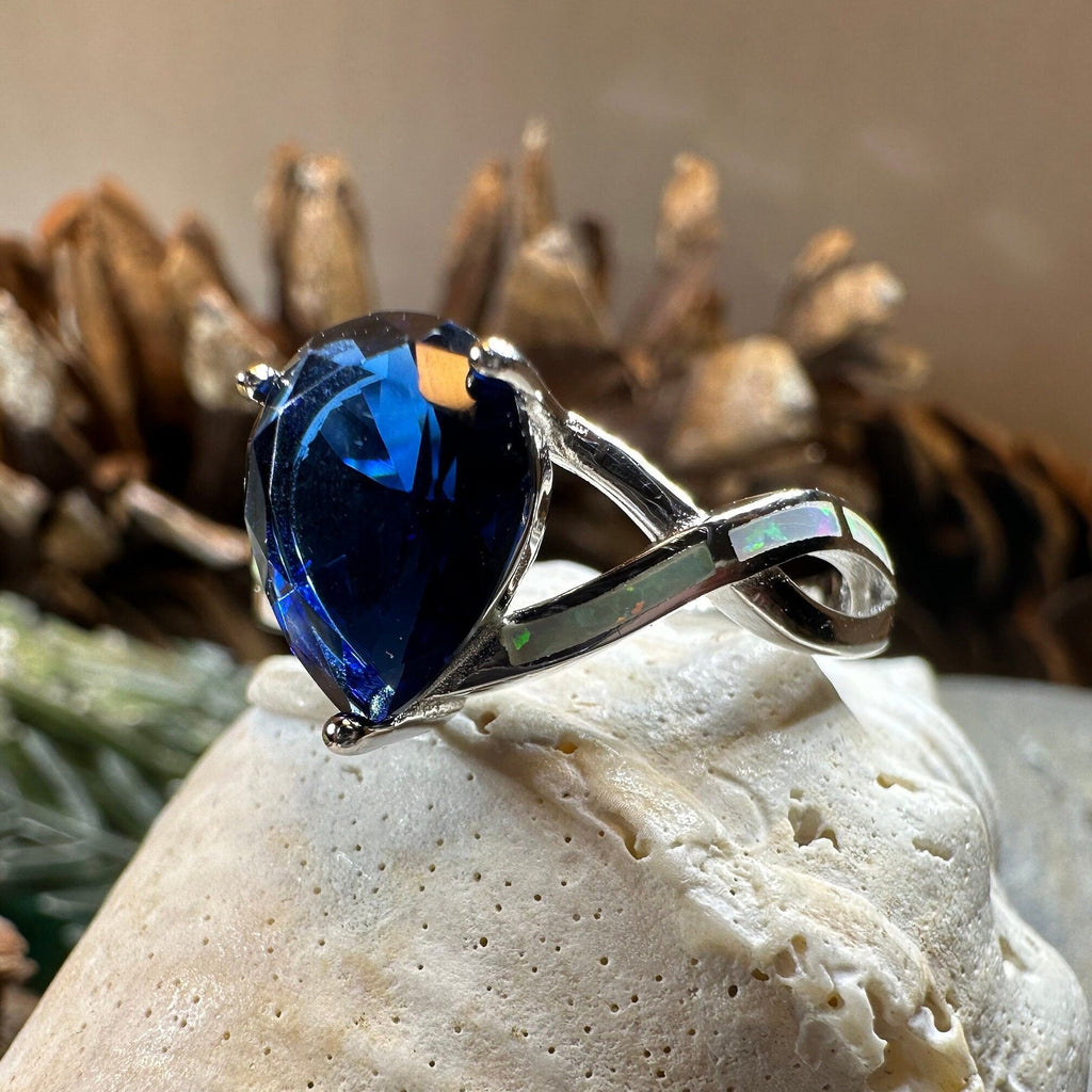 Valois Opal Celtic Ring