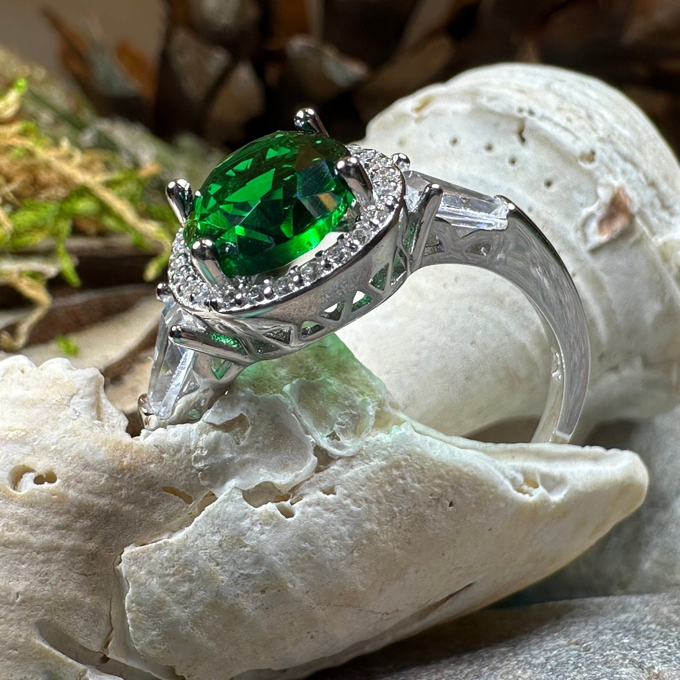Shannon Irish Emerald Ring