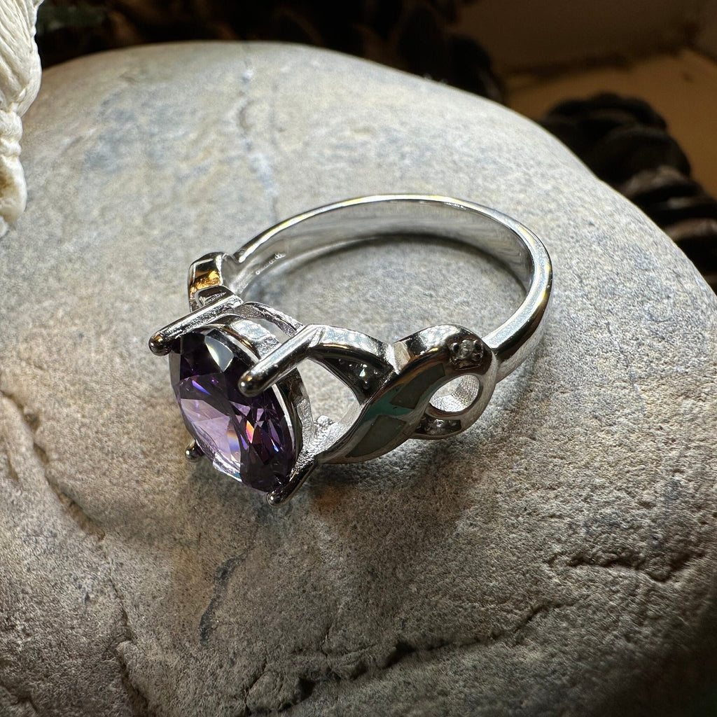 Boinne Opal Celtic Ring