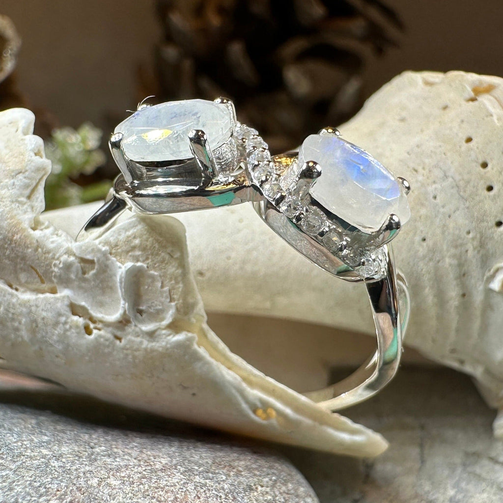 Moonstone Infinity Promise Ring
